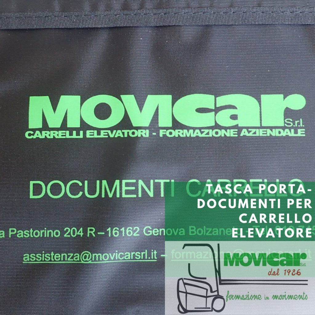 Tasca porta-documenti per carrello elevatore disponibile online